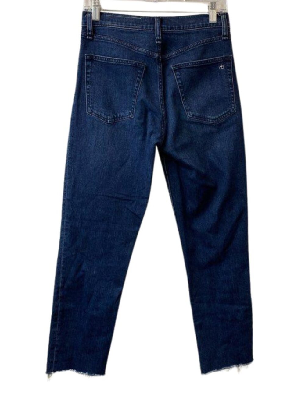 Rag & Bone Wren High Rise Slim Straight Crop Jeans Ella Blue Wash Size 26 - Picture 4 of 6